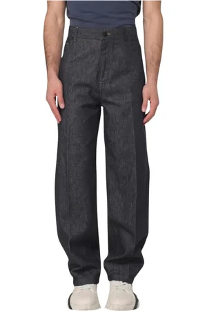 Fendi Wide Jeans, male, , Size: W34 Wide Leg Relaxed Fit Jeans