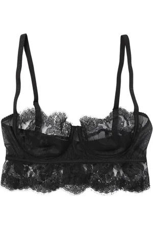 Dolce & Gabbana Bras, female, , Size: S Lace Mesh Unlined Bra
