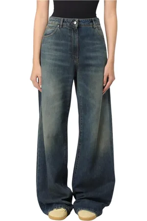 Msgm Wide Jeans, female, , Size: S Wide Leg Relaxed Fit Jeans