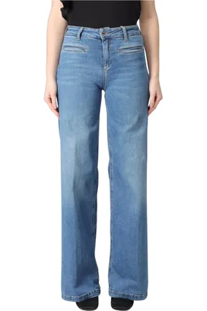 Liu Jo Straight Jeans, female, , Size: W32 Elegant High Waist Wide Leg Jeans