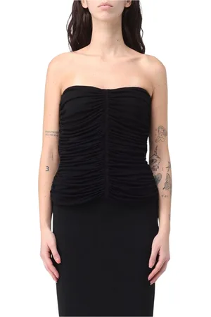 Saint Laurent Sleeveless Tops, female, , Size: XS Strapless Knit Top