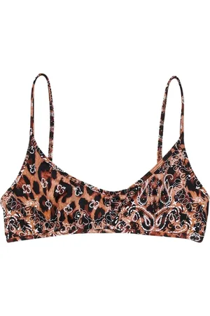 MC2 SAINT BARTH Bikinis, female, , Size: S Leopard Paisley Bikini Top