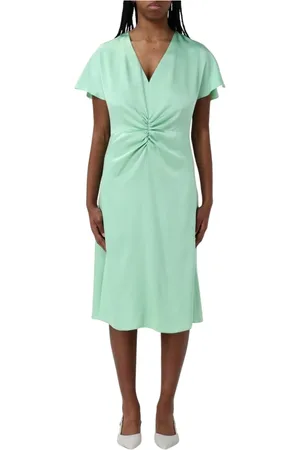 HUGO BOSS Midi Dresses, female, , Size: 2XS V-Neck Cinched Waist Boss Dress