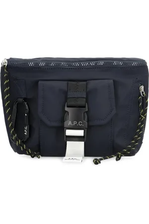 A.P.C. Cross Body Bags, male, , Size: ONE SIZE Nylon Belt Bag with Carabiner