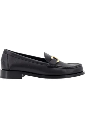 Salvatore Ferragamo Loafers, female, , Size: 8 US Leather Loafers with Gancini Detail