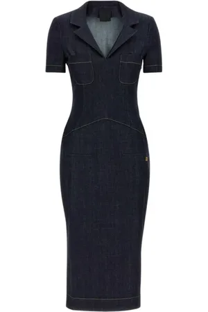 Givenchy Midi Dresses, female, , Size: M Denim Midi Dress Elegant Style