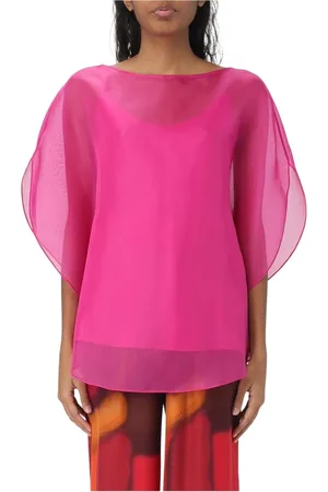GIANLUCA CAPANNOLO Blouses, female, , Size: S Fuchsia Boat Neck Top