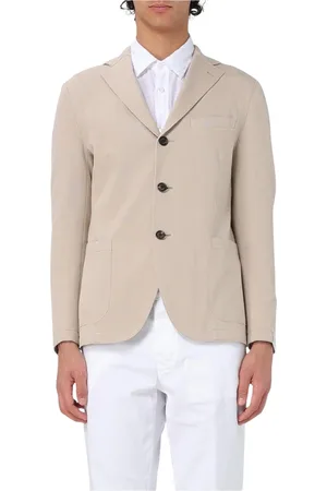 ELEVENTY Blazers, male, , Size: S Blue Patch Pocket Suit Jacket