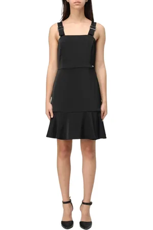 Armani Exchange Short Dresses, female, , Size: L Mini Dress with Buckle Straps