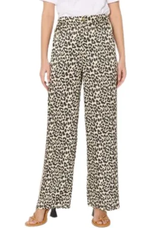 Berenice Wide Trousers, female, , Size: S Jungle Print Fluid Pants Fearless Heart