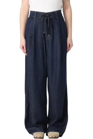 7 for all Mankind Wide Jeans, female, , Size: W29 Wide Leg Jeans Drawstring Waist