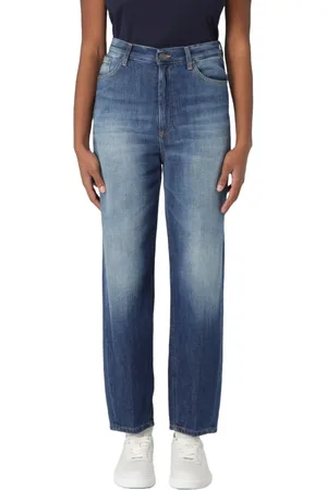 Dondup Straight Jeans, female, , Size: W30 High-waisted loose denim jeans