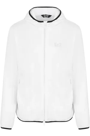 EA7 Light Jackets, male, , Size: L Hooded Bomber Jacket