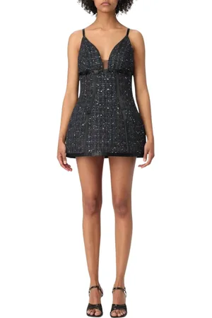 Elisabetta Franchi Party Dresses, female, , Size: M Tweed Dress for Women