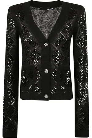 ROTATE Cardigans, female, , Size: L Sequin Cardigan Sweater