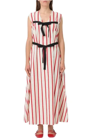 Msgm Maxi Dresses, female, , Size: M Sleeveless Midi Dress
