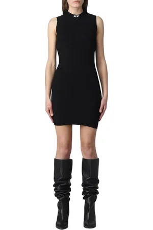 Heron Preston Short Dresses, female, , Size: XS Rib Knit Mini Dress