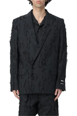 Msgm Blazers, male, , Size: M Classic Blazer for Men