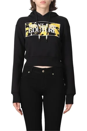 VERSACE Hoodies, female, , Size: S Pearl Drawstring Hoodie