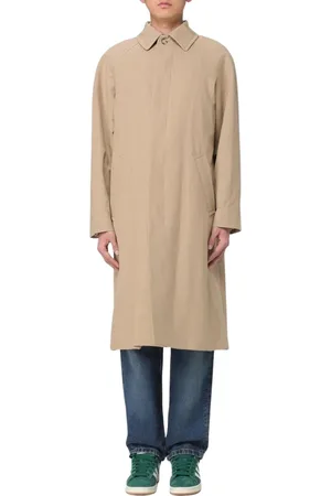 A.P.C. Single-Breasted Coats, male, , Size: M Sophisticated Cotton Coat