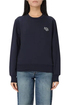 A.P.C. Sweatshirts, female, , Size: M Green Crew Neck Sweatshirt