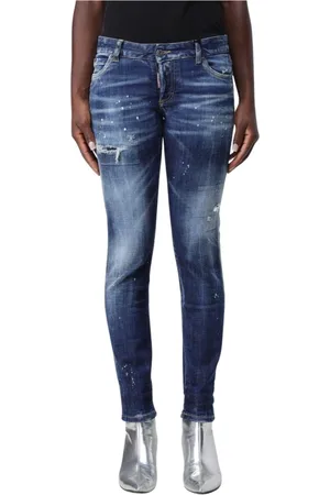 Dsquared2 Skinny Jeans, female, , Size: XS Stylish Distressed Skinny Jeans
