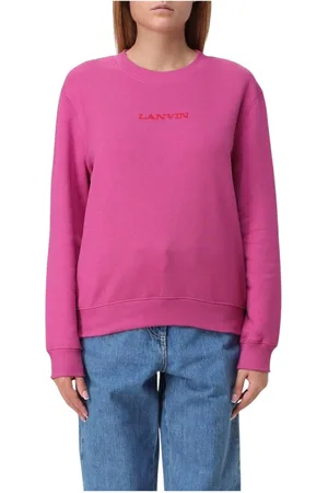 Lanvin Sweatshirts, female, , Size: M Fuchsia Logo Sweatshirt Women