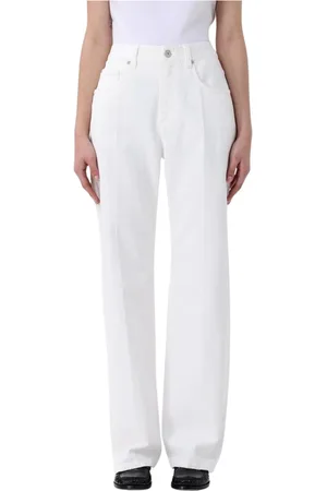Brunello Cucinelli Straight Jeans, female, , Size: L Elegant Wide Leg Jeans