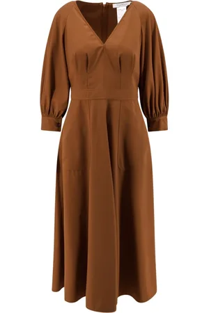 Max Mara Midi Dresses, female, , Size: 2XS Puff Sleeve Dress Italy