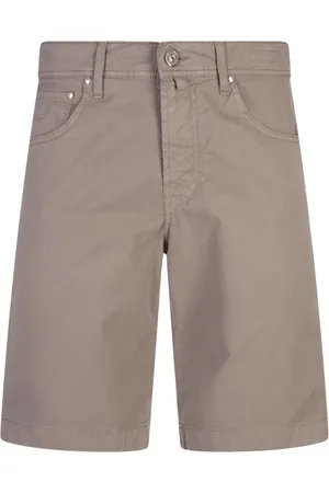 Jacob Cohen Casual Shorts, male, , Size: W34 Grey Trousers with Cotton Blend