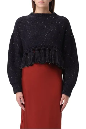 Alanui Round-neck Knitwear, female, , Size: M Tassel Knit Sweater