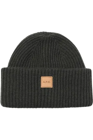 A.P.C. Beanies, female, , Size: S Ribbed Knit Beanie Hat