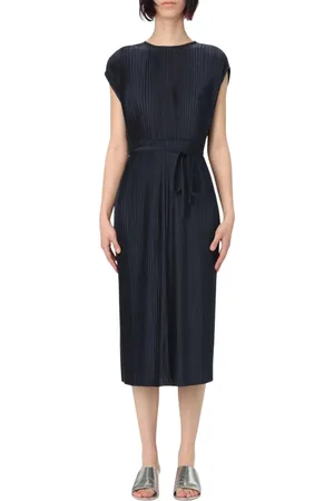 HUGO BOSS Midi Dresses, female, , Size: L Elegant Midi Dress with Belt