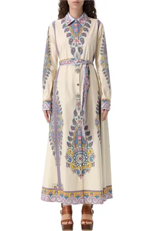Etro Shirt Dresses, female, , Size: S Elegant Paisley Maxi Dress