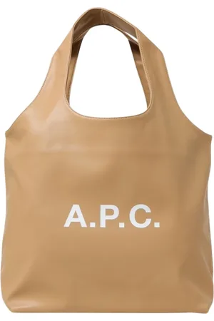 A.P.C. Tote Bags, female, , Size: ONE SIZE Elegant Shoulder Bag in Ecru