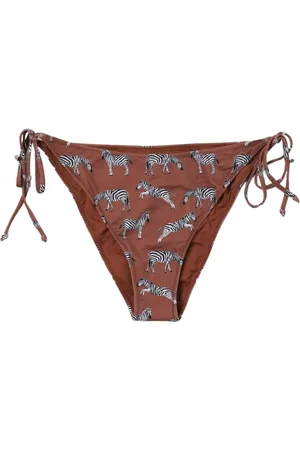 MC2 SAINT BARTH Bikinis, female, , Size: L Zebra Print Bikini Bottoms