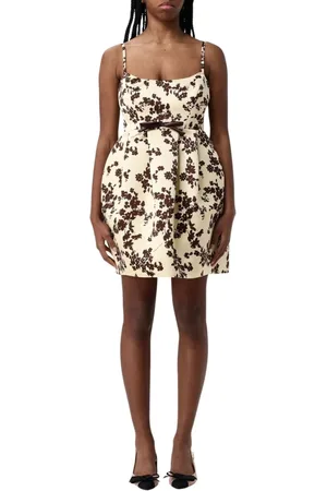 Elisabetta Franchi Short Dresses, female, , Size: L Floral A-Line Dress