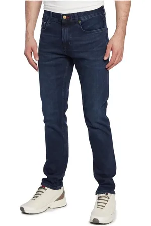 Tommy Hilfiger Slim-fit Jeans, male, , Size: W33 L34 Classic Cotton-Blend Jeans with 5 Pockets