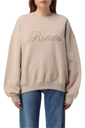 ROTATE Sweatshirts, female, , Size: S Violet Embroidered Sweatshirt