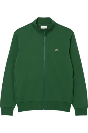 Lacoste Zip-throughs, male, , Size: 4XL High Neck Zipped Sweatshirt with Crocodile