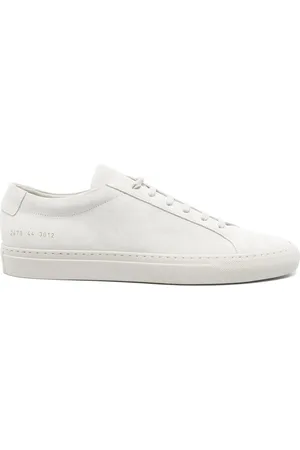 COMMON PROJECTS Sneakers, male, , Size: 7 US Grey Lace-Up Flat Rubber Sole Shoe
