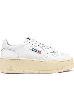 Autry Sneakers, female, , Size: 9 US Vintage Platform Leather Sneakers