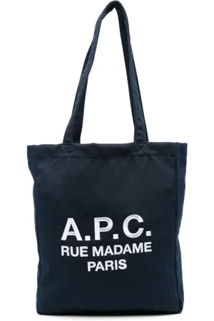 A.P.C. Tote Bags, female, , Size: ONE SIZE Canvas Tote Bag Embroidered Logo