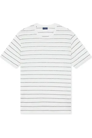 Paul & Shark T-Shirts, male, , Size: M Striped Linen Jersey T-shirt
