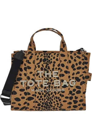 Marc Jacobs Tote Bags, female, , Size: ONE SIZE Cheetah Canvas Tote Bag with Removable Strap