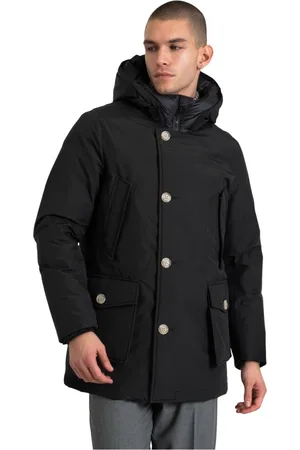 Woolrich Winter Jackets, male, , Size: XL Down Parka with Cotton-Polyamide Shell