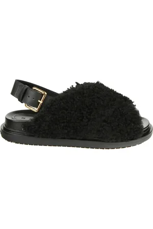 Marni Flat Sandals, female, , Size: 10 US Fussbett Cross Sandals