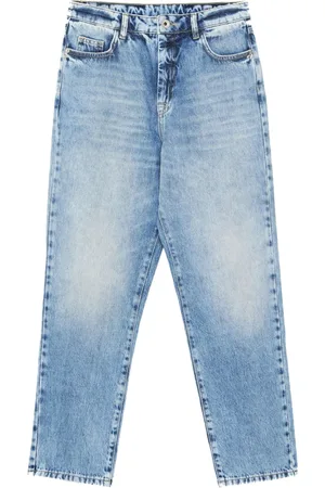 Patrizia Pepe Straight Jeans, female, , Size: W29 High Waist Tapered Denim Jeans