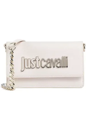 Roberto Cavalli Cross Body Bags, female, , Size: ONE SIZE Metal Lettering Wallet with Removable Shoulder Strap