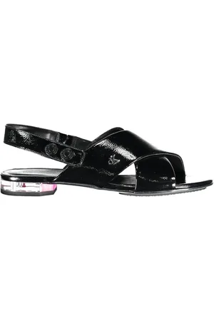 Calvin Klein Flat Sandals, female, , Size: 8 US Flat Crossed Front Sandal